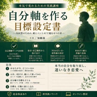 自分軸を取り戻す目標設定書